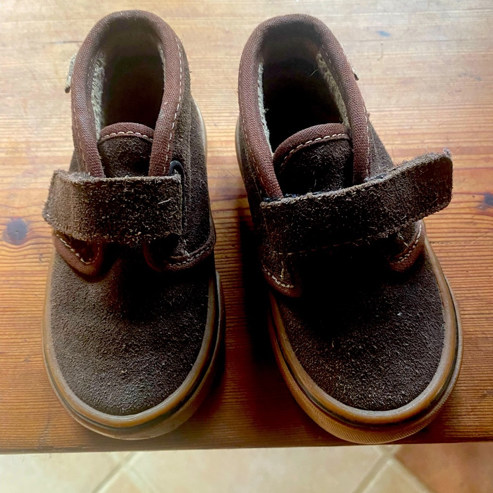 Vans Toddler Brown Suede High Top Sneakers 5.5